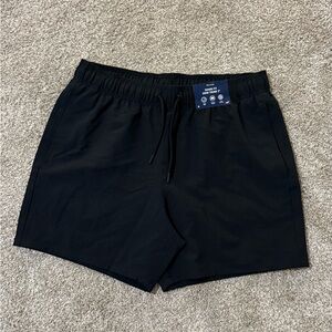NEW! Hollister Guard Fit Black 5” Swim Trunks